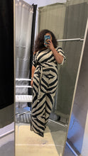 Load image into Gallery viewer, Black and White Off Shoulder Jumpsuit

