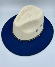 Load image into Gallery viewer, 2Toned Drip Wide Brim Fedora Hat
