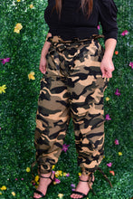 Load image into Gallery viewer, Camo Paper Bag Waist Pants
