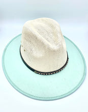 Load image into Gallery viewer, 2Toned Drip Wide Brim Fedora Hat 
