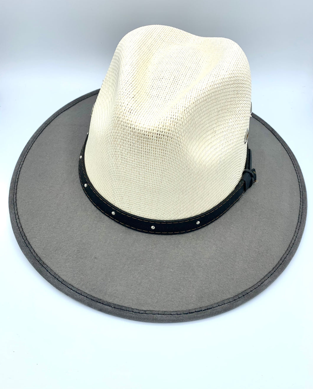 2Toned Drip Wide Brim Fedora Hat