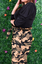 Load image into Gallery viewer, Camo Paper Bag Waist Pants
