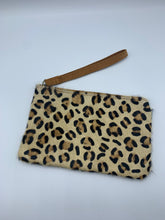 Load image into Gallery viewer, Leather and Fur Wristlet
