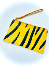 Load image into Gallery viewer, Leather and Fur Wristlet
