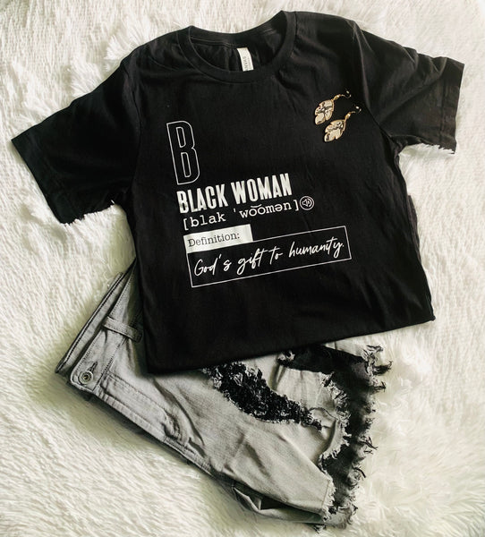 Black Woman Tee – Gemini June Boutique