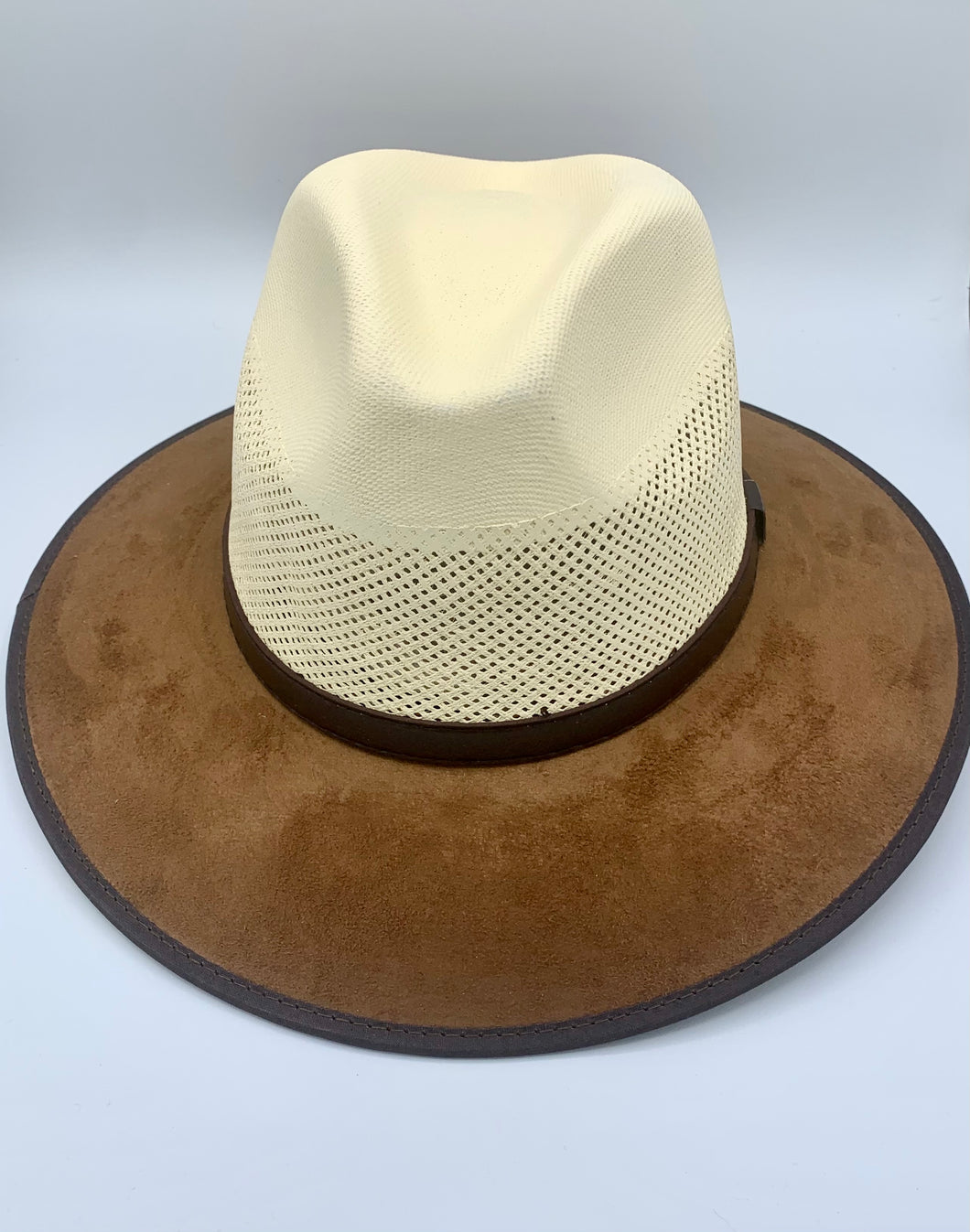 Drip two tone Fedora Wide Brim Hat